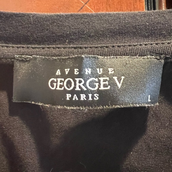 Avenue George V Paris - GV Leo Tee - Black (GV2502) Bling - L - Picture 3 of 8